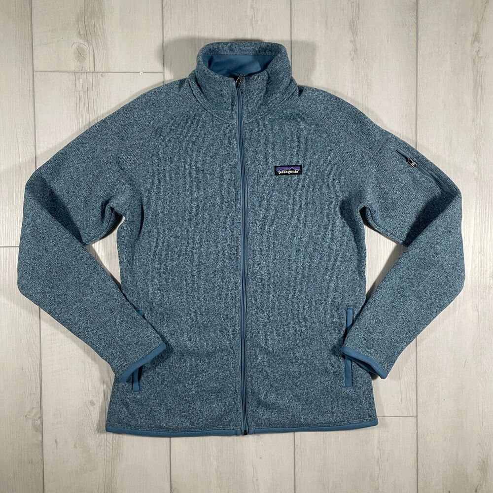 Patagonia Women's Medium Better Sweater Blue Full Zip Jacket Outdoor Hiking